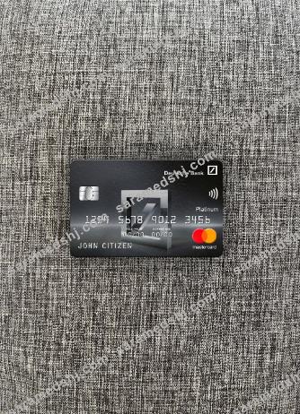 Mexico Deutsche bank mastercard platinum photolook front